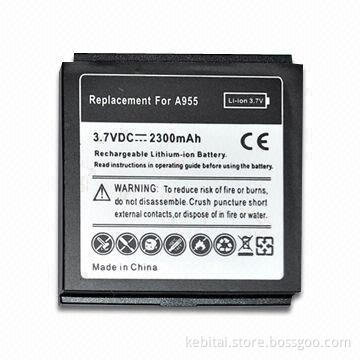 Li-ion Battery Pack, Suitable for Motorola A955, with 2,300mAh Capacity and Long Recycle Lifespan